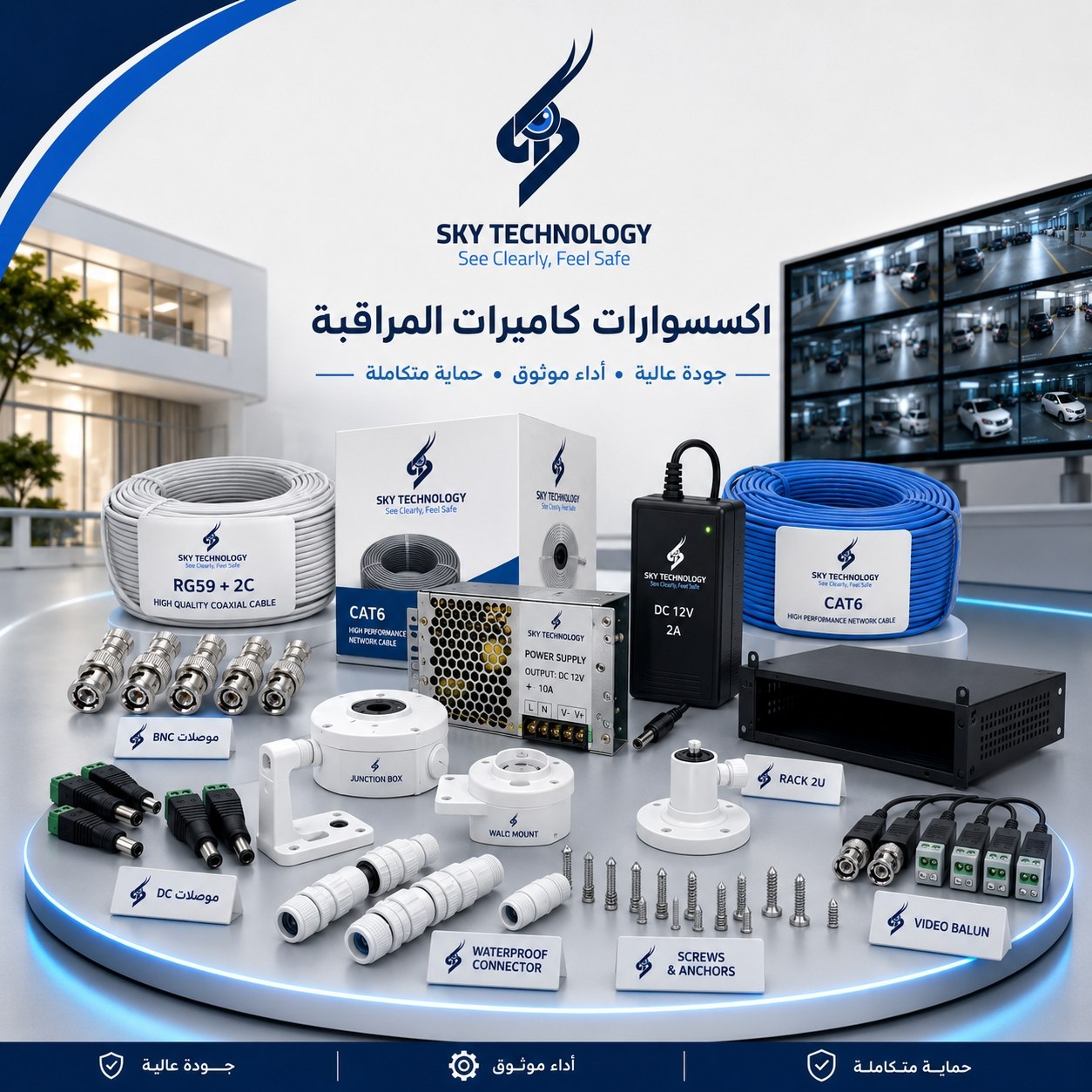 أكسسوارات كاميرات المراقبة