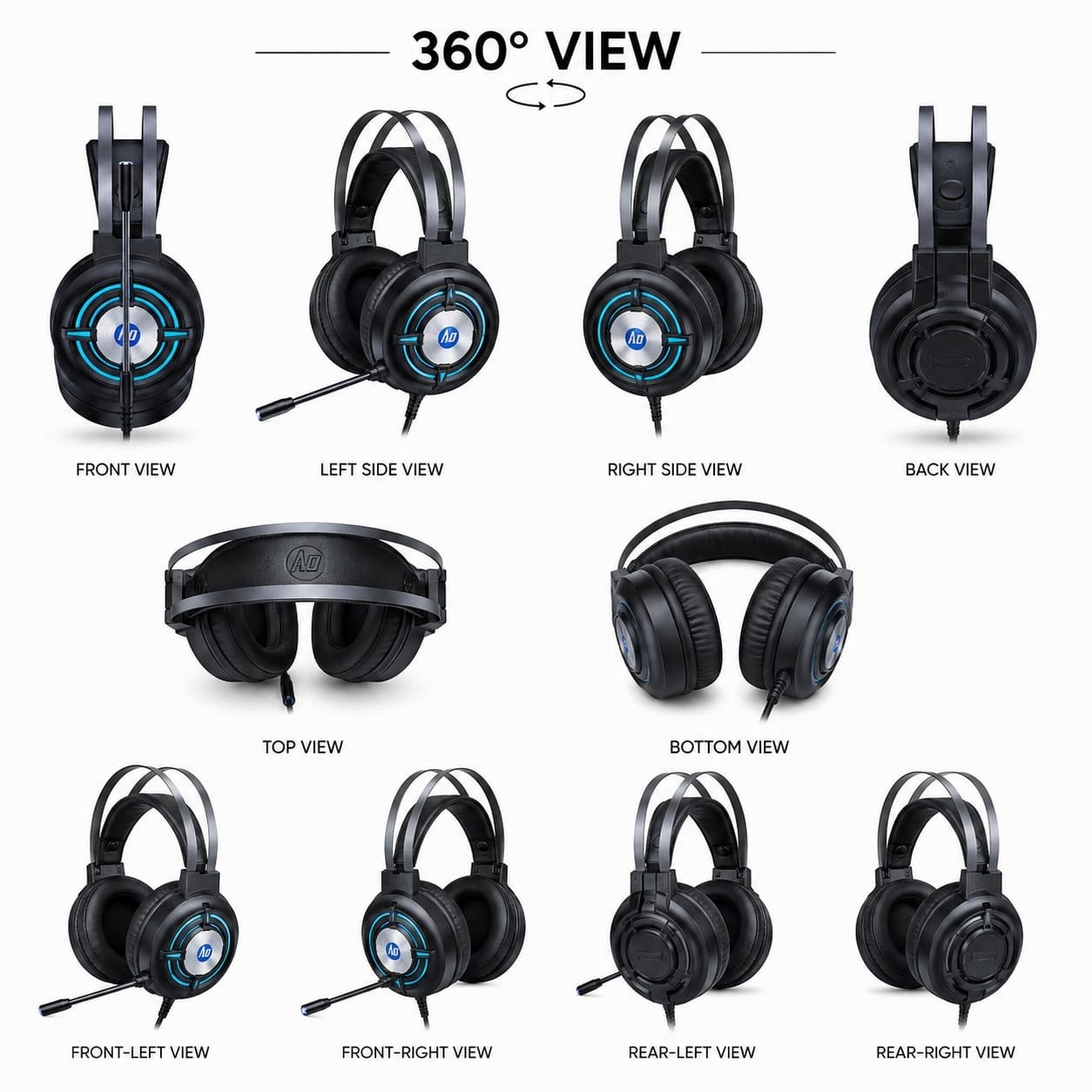 هيد فون Gaming hp h100 3