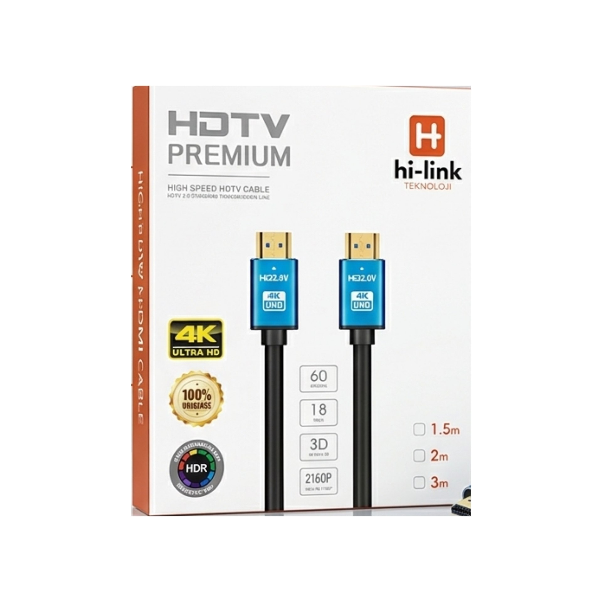 كابل HDTV 1.5m 4K HI-LINK