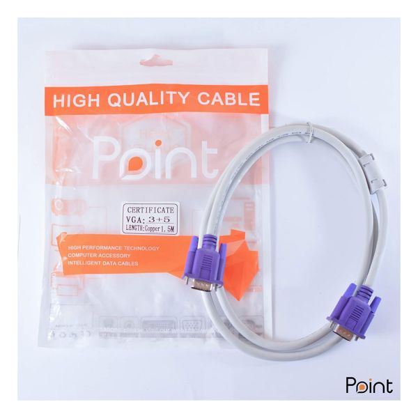 كابل شاشة VGA 1.5 اوريجنال POINT 3