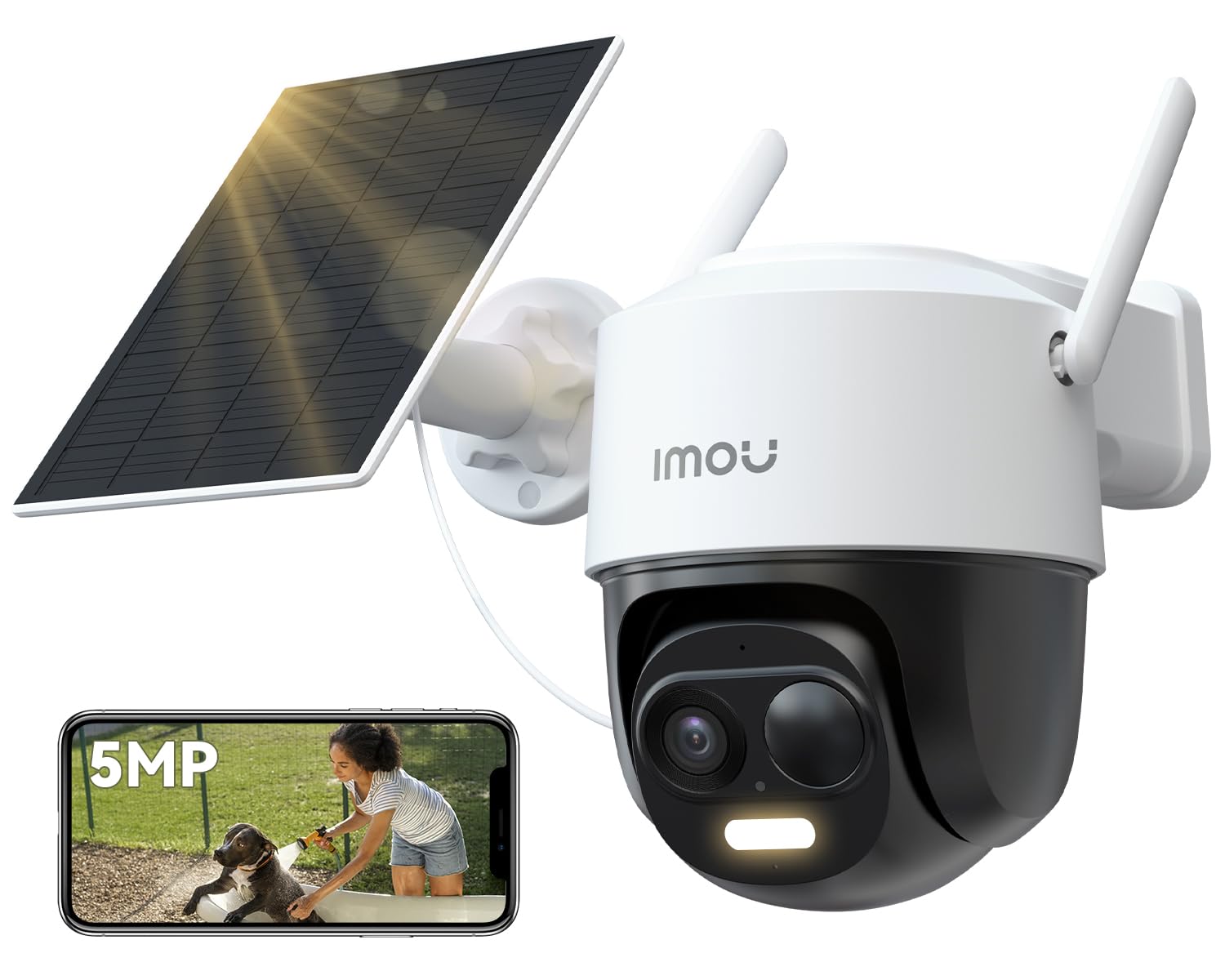 كاميرا مراقبة خارجية IMOU بدقة 5 ميجابكسل 3K QHD تعمل بالطاقة الشمسية – IPC-B7C-5MOWEH/FSP12-Type-C